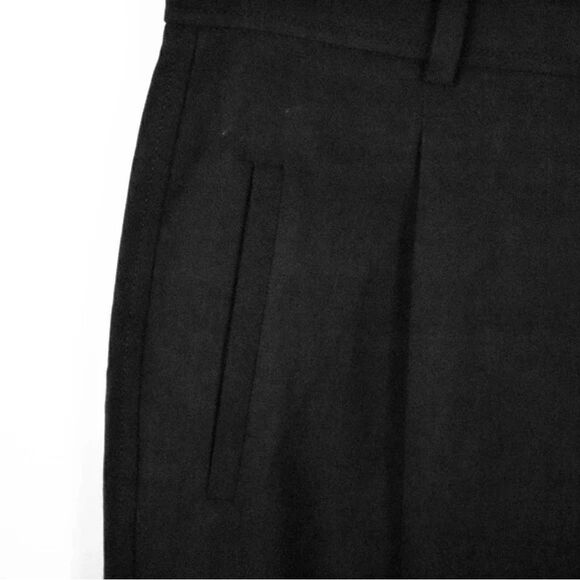 EVERLANE The Way High Drape Pant in Black Size 4 NWT Pleated Front Career Prep - Picture 9 of 14